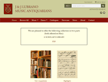 Tablet Screenshot of lubranomusic.com